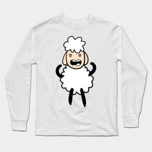 crazy sheep Long Sleeve T-Shirt